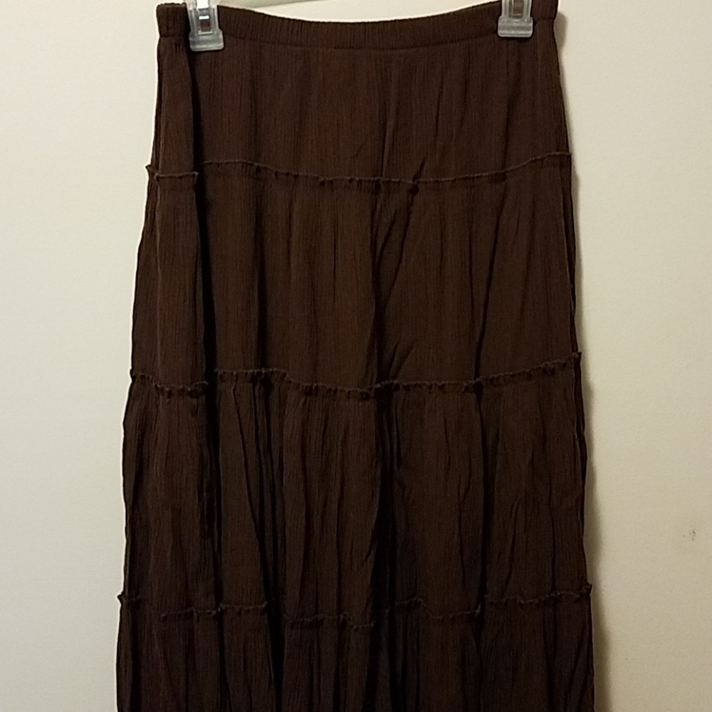 Brown Flowy Skirt